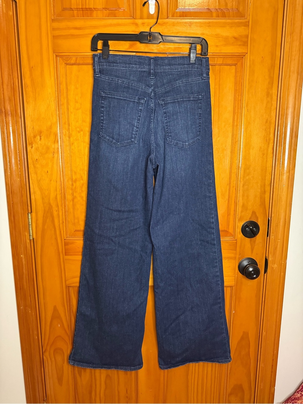 FRAME Le Slim Plazzo Denim Jeans High Rise Full Length Color Guilty Size 28 - Picture 8 of 8